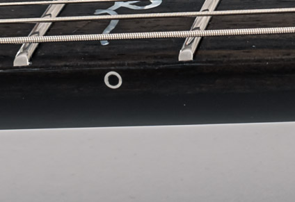 ALUMINUM SIDE DOTS WITH EBONY INLAYS