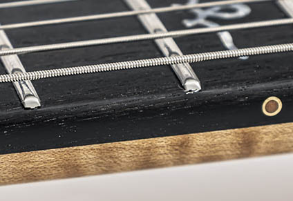ROUNDED FRETBOARD EDGES AND STAINLESS STEEL FRETS