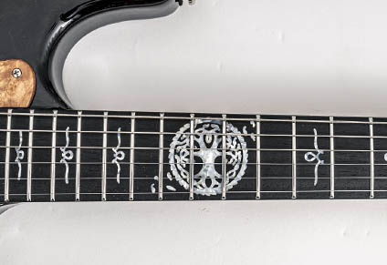 EBONY FINGERBOARD with CUSTOM INLAYS
