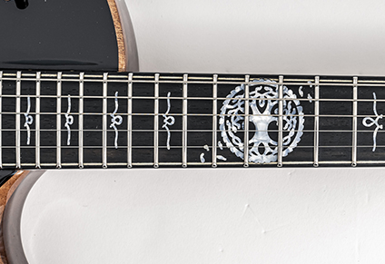 EBONY FINGERBOARD with CUSTOM INLAYS