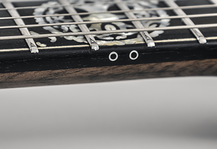 ALUMINIUM DOTS WITH EBONY INLAYS