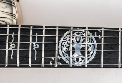 EBONY FINGERBOARD WITH CUSTOM INLAYS