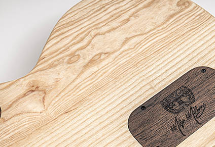ASH BODY WITH MAHOGANY COVERS