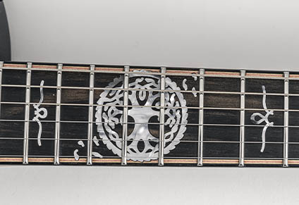 EBONY FINGERBOARD WITH CUSTOM INLAYS
