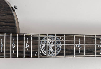 EBONY FINGERBOARD WITH CUSTOM INLAYS